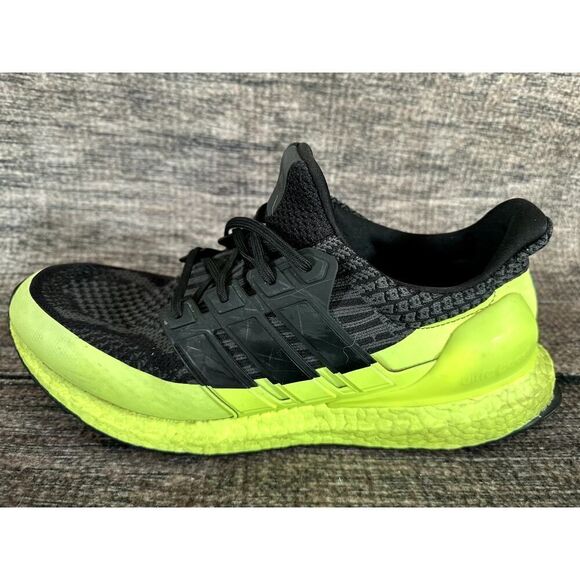 Adidas Ultraboost 5.0 Dna Black Solar Yellow Shoes Men's Size 12 H68071 - Picture 5 of 10